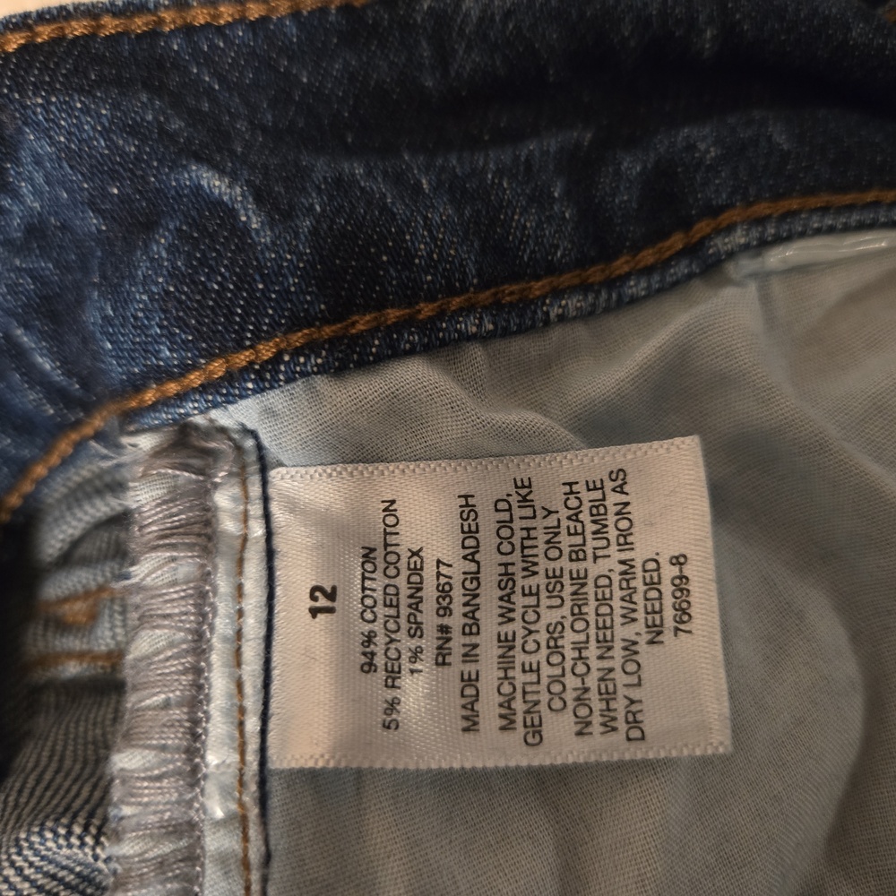 Wide Leg Women's Jeans in Medium Blue - Picture 8 of 8